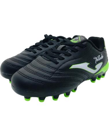 CHUTEIRA JOMA TOLEDO JR 2501 AG PRETA PARA GRAMADO ARTIFICIAL NEGRO