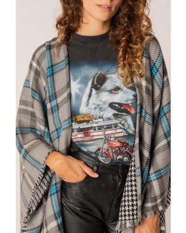 ABBACINO PONCHO MODEL 90676AB - BLACK BLACK