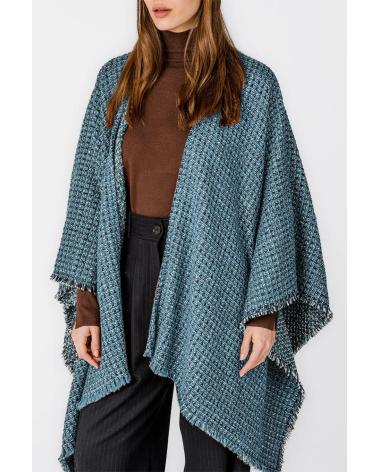 PONCHO ABBACINO MODELO KIMONO MOAH MULTICOLOR BLUE BLUE