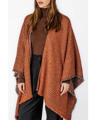 PONCHO ABBACINO MODELO KIMONO MOAH MULTICOLOR ORANGE ORANGE