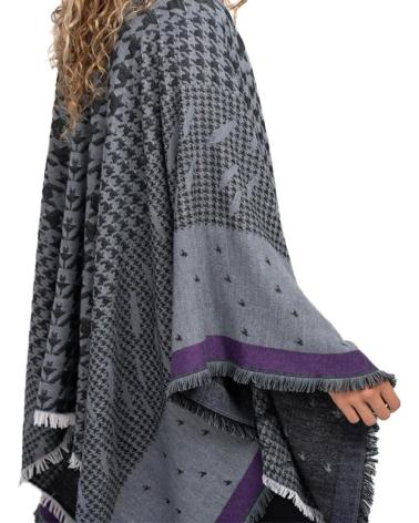 ABBACINO PONCHO MUJER MODELO 90823AB COLOR VIOLETA LILLAC