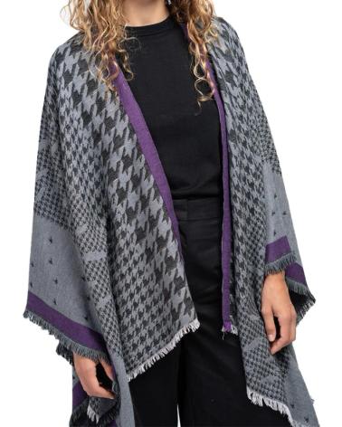 ABBACINO PONCHO MUJER MODELO 90823AB COLOR VIOLETA LILLAC