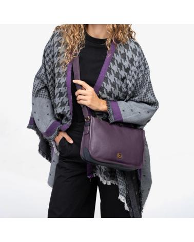 ABBACINO PONCHO MUJER MODELO 90823AB COLOR VIOLETA LILLAC