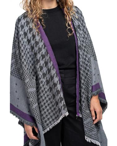 ABBACINO PONCHO MUJER MODELO 90823AB COLOR VIOLETA LILLAC