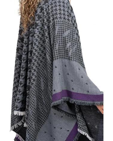 ABBACINO PONCHO MUJER MODELO 90823AB COLOR VIOLETA LILLAC
