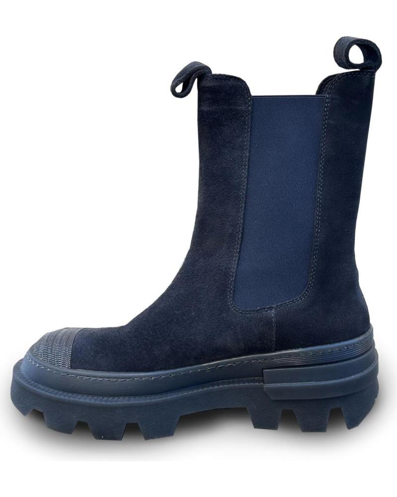 BOTTINE CHELSEA DYSFUNCTIONAL ISMENE NOIRE AVEC SEMELLE CRANTÉE NEGRO