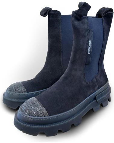 BOTTINE CHELSEA DYSFUNCTIONAL ISMENE NOIRE AVEC SEMELLE CRANTÉE NEGRO