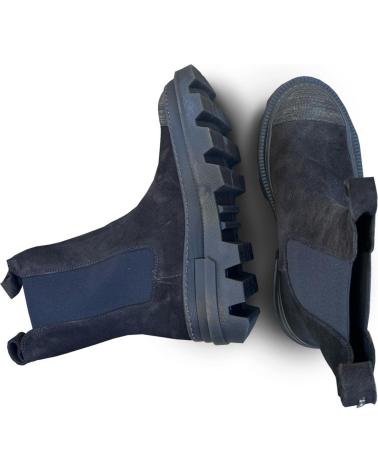 BOTTINE CHELSEA DYSFUNCTIONAL ISMENE NOIRE AVEC SEMELLE CRANTÉE NEGRO