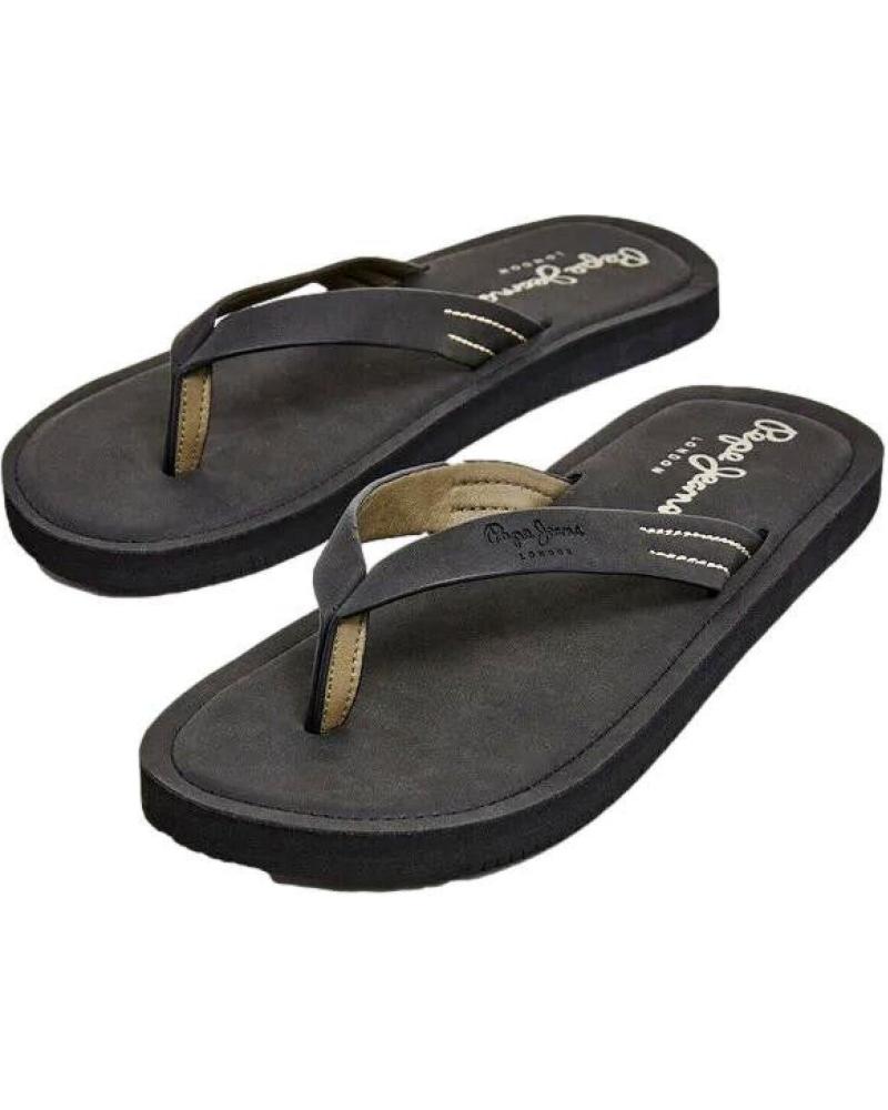 CHANCLAS PEPE JEANS PMS70141 MARRÓN - EFECTO PIEL MARRON
