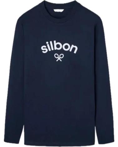 MAGLIETTA A MANICHE LUNGHE SILBON 133792 BLU MARINO AZUL