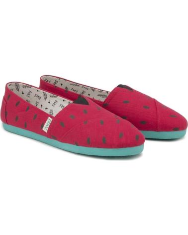 PAEZ ALPARGATA MODELO SANDIA MINI ALPARGATA PARA NINOS ROJO
