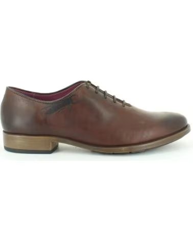 FLY LONDON PEET LEATHER DRESS SHOES FOR MEN MARRóN