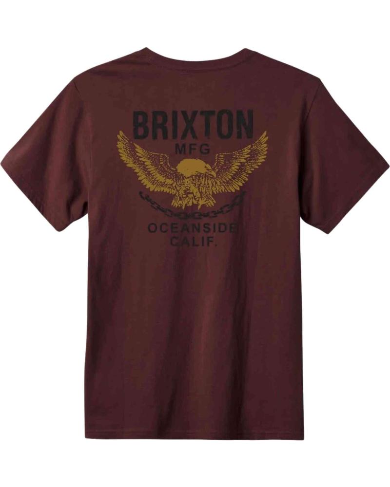 BRIXTON CAMISETA EN COLOR PARA HOMBRE ROJO