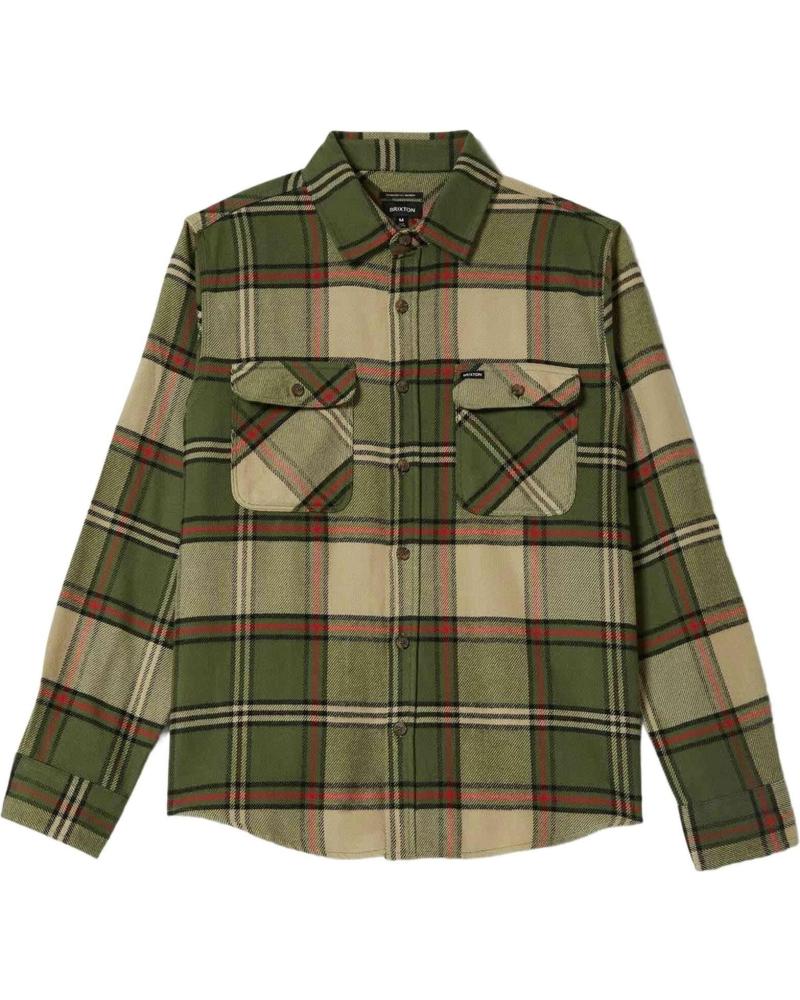 BRIXTON CAMISAS EN COLOR PARA HOMBRE WILDGREEN