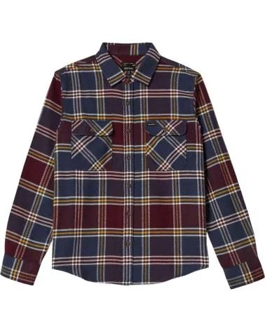 CAMICIA A QUADRI BRIXTON 01213-MDIPS DA UOMO MOOD INDIGO