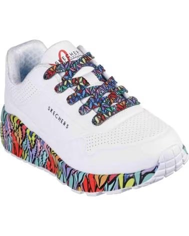 SKECHERS ZAPATILLAS 314088L-WMLT EN PARA NINOS UNISEX BLANCO