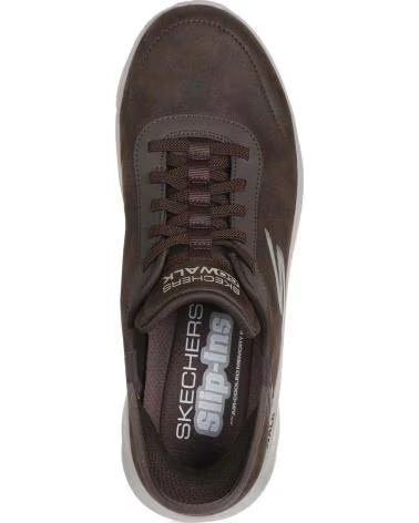 SNEAKERS SKECHERS GO WALK FLEX SMOOTH MOTION MARRONE MARRóN