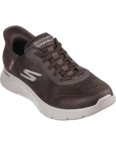 SNEAKERS SKECHERS GO WALK FLEX SMOOTH MOTION MARRONE MARRóN