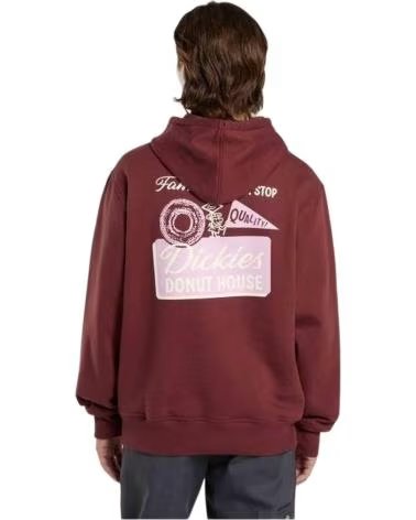 DICKIES SUDADERA CON CAPUCHA DK0A88ATL161 EN ROJO PARA HOMBRE ANDORRA