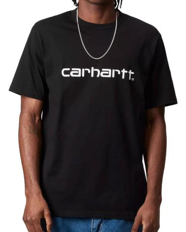 CARHARTT WIP CAMISETA CARHARTT S-S SCRIPT T-SHIRT BLACK WHITE NAN