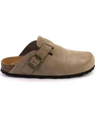 KESLEM ZUECO DESTALONADO PARA HOMBRE EN COLOR TAUPE