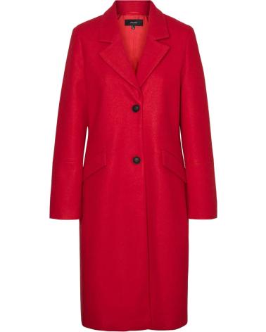 VERO MODA ABRIGO LARGO MUJER 10320531 ROJO