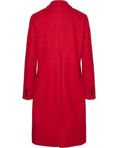 VERO MODA ABRIGO LARGO MUJER 10320531 ROJO