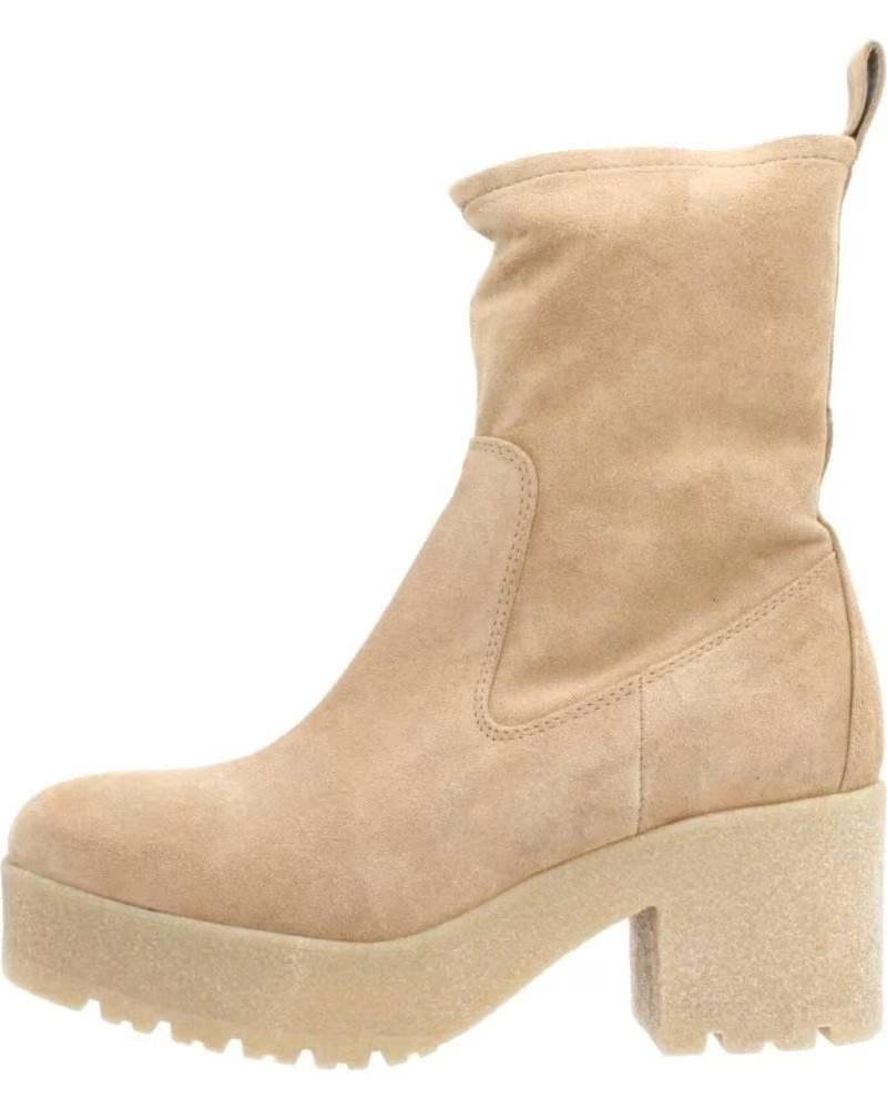 CMP CAMPAGNOLO PLATEAU-STIEFELETTEN IN SANDFARBEN MIT SEITLICHEM REISSVERSCHLUSS