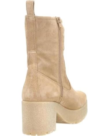 CMP CAMPAGNOLO PLATEAU-STIEFELETTEN IN SANDFARBEN MIT SEITLICHEM REISSVERSCHLUSS