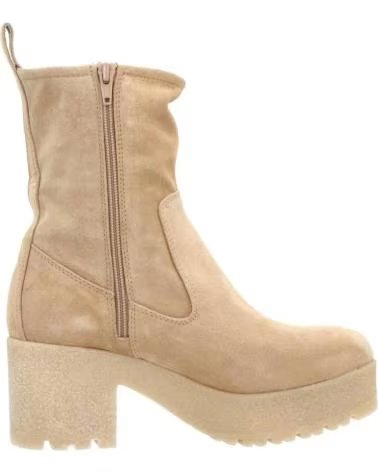 CMP CAMPAGNOLO PLATEAU-STIEFELETTEN IN SANDFARBEN MIT SEITLICHEM REISSVERSCHLUSS
