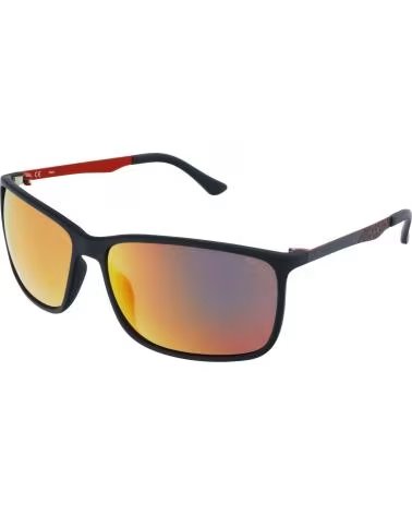 Inicio-FILA-GAFAS DE SOL DEPORTIVAS FILA SF9383, MONTURA NEGRA, LENTES REFLECTANTES-