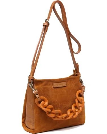 ABBACINO BOLSOS MUJER MODELO PREMIUM ANLAS COLOR MARRON COGNAC