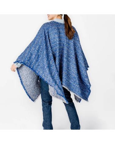ABBACINO PONCHO MUJER MODELO 90724AB COLOR AZUL BLUE