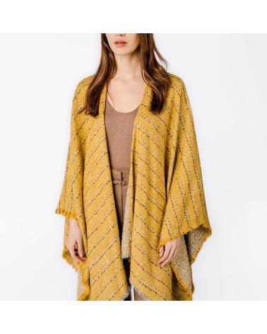 ABBACINO PONCHO MUJER MODELO 90724AB COLOR AMARILLO AMBER