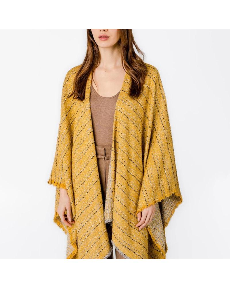ABBACINO PONCHO MUJER MODELO 90724AB COLOR AMARILLO AMBER