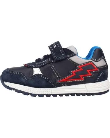 GEOX KIDS SNEAKERS B163CB ALBEN BOY NAVY AND RED C4075
