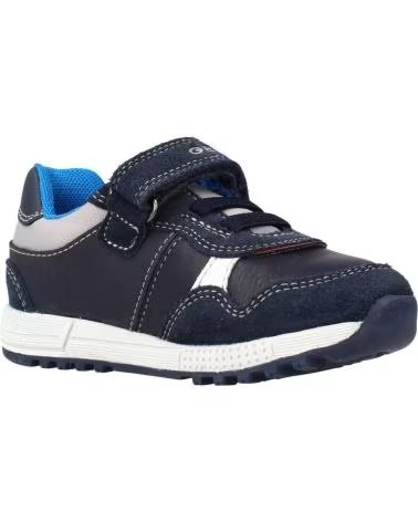 GEOX KIDS SNEAKERS B163CB ALBEN BOY NAVY AND RED C4075