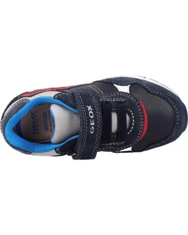 GEOX KIDS SNEAKERS B163CB ALBEN BOY NAVY AND RED C4075