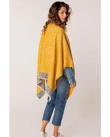 ABBACINO PONCHO MUJER MODELO 90673AB COLOR AMARILLO AMBER