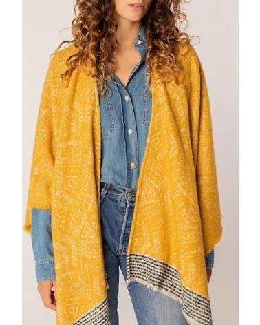ABBACINO PONCHO MUJER MODELO 90673AB COLOR AMARILLO AMBER