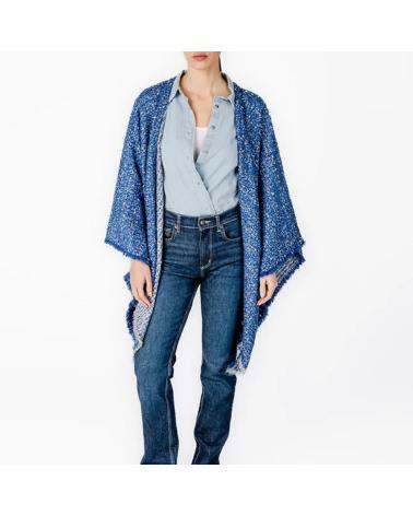 ABBACINO PONCHO MUJER MODELO 90724AB COLOR AZUL BLUE