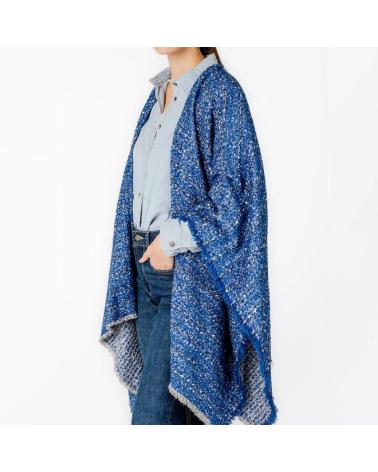 ABBACINO PONCHO MUJER MODELO 90724AB COLOR AZUL BLUE