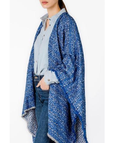 ABBACINO PONCHO MUJER MODELO 90724AB COLOR AZUL BLUE