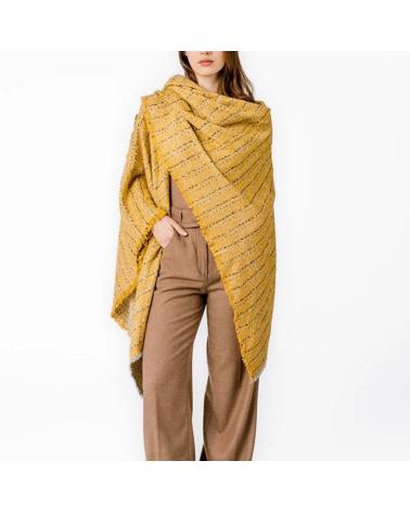 ABBACINO PONCHO MUJER MODELO 90724AB COLOR AMARILLO AMBER