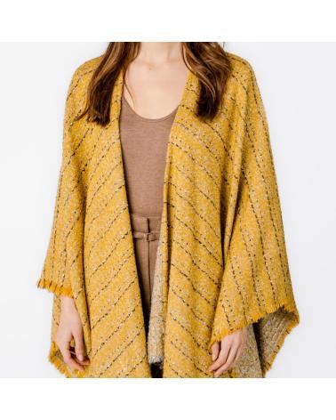 ABBACINO PONCHO MUJER MODELO 90724AB COLOR AMARILLO AMBER
