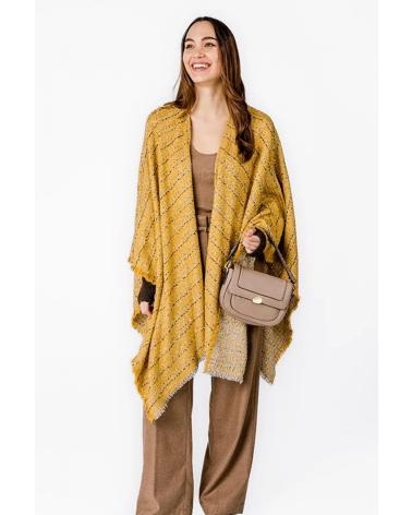 ABBACINO PONCHO MUJER MODELO 90724AB COLOR AMARILLO AMBER