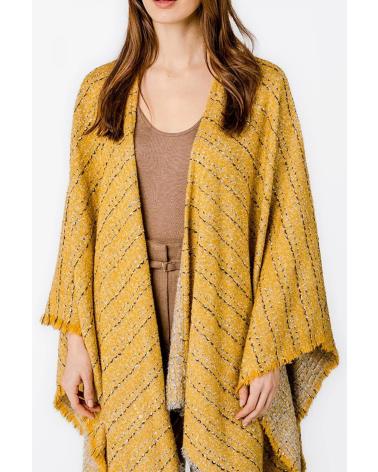 ABBACINO PONCHO MUJER MODELO 90724AB COLOR AMARILLO AMBER