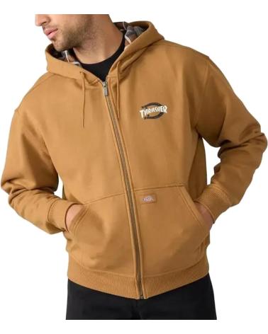 DICKIES CHAQUETA THRASHER X ZIP THROUGH MARRON BROWN DUCK NAN