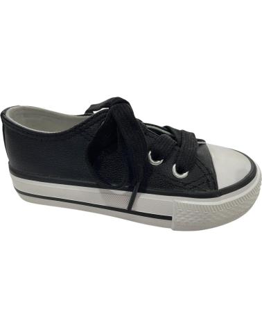 BUBBLE BOBBLE DEPORTIVAS TIPO CONVERS DE POLIPIEL CORDONES B141 NEGRO