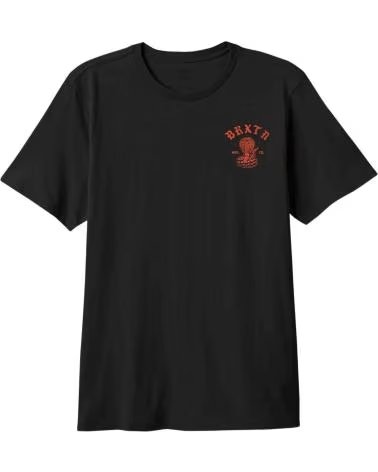 BRIXTON Camiseta De Manga Corta 17471-Blk en negro para hombre BLACK